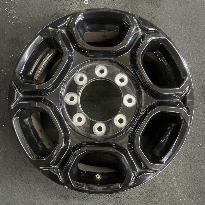 18" FORD F250SD PICKUP 23-25 18x8, aluminum, 6 spoke, black Original OEM Wheel - Front View