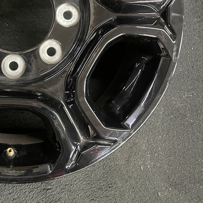 18" FORD F250SD PICKUP 23-25 18x8, aluminum, 6 spoke, black Original OEM Wheel - Back View