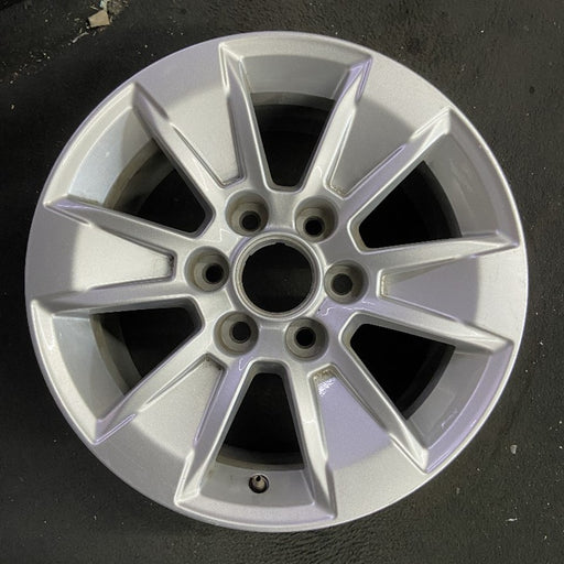 17" SIERRA 1500 PICKUP 19 , 17x8, alloy Original OEM Wheel Rim - Front View