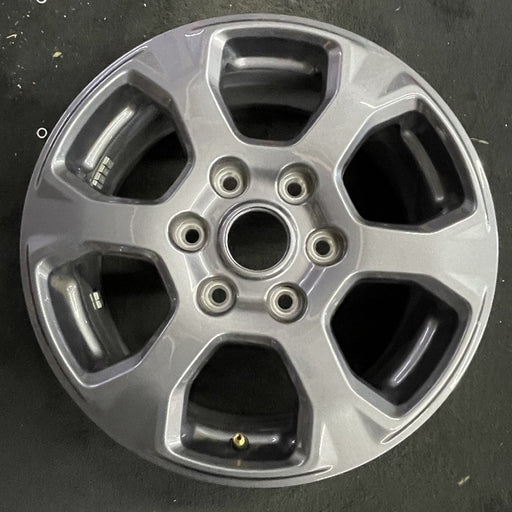 17" BRONCO 21-25 17x7.5, aluminum , gray Original OEM Wheel Rim - Front View