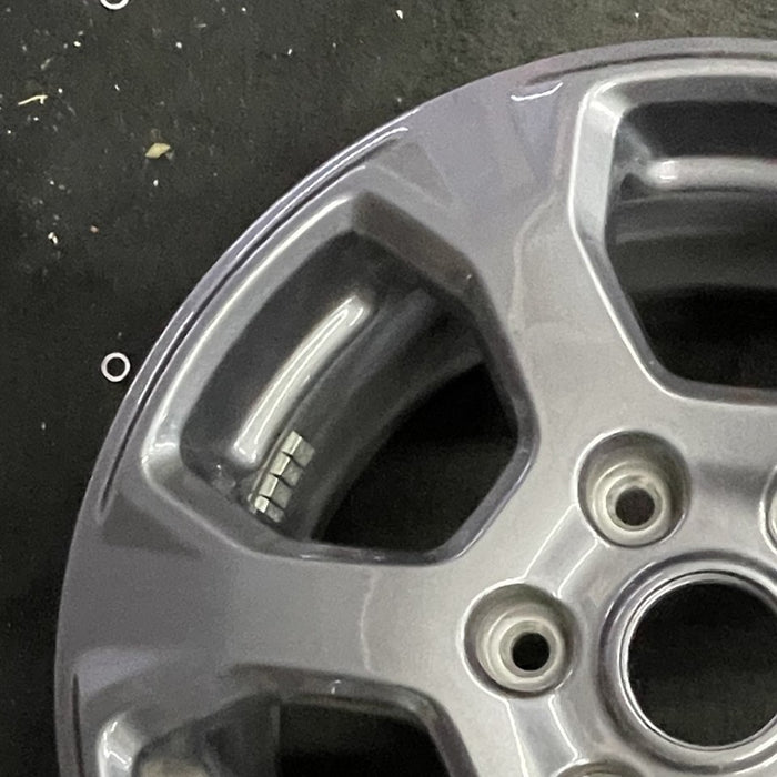 17" BRONCO 21-25 17x7.5, aluminum , gray Original OEM Wheel Rim - Side Profile