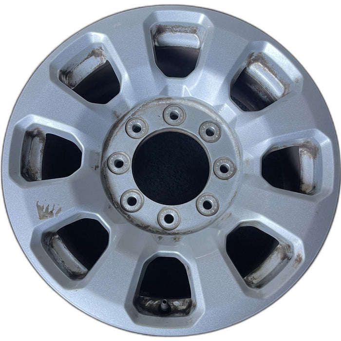 18" FORD F250SD PICKUP 23-24 18x8, aluminum, 8 spoke, flared spoke Original OEM - Front View
