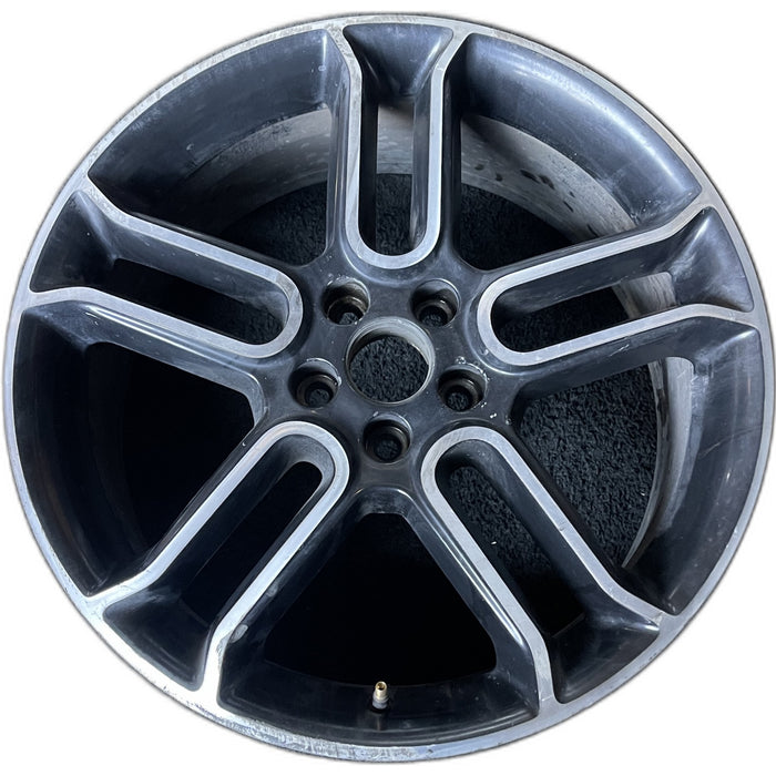 20" EDGE 13 20x8 , , black with machined edges Original OEM Wheel Rim - Front View