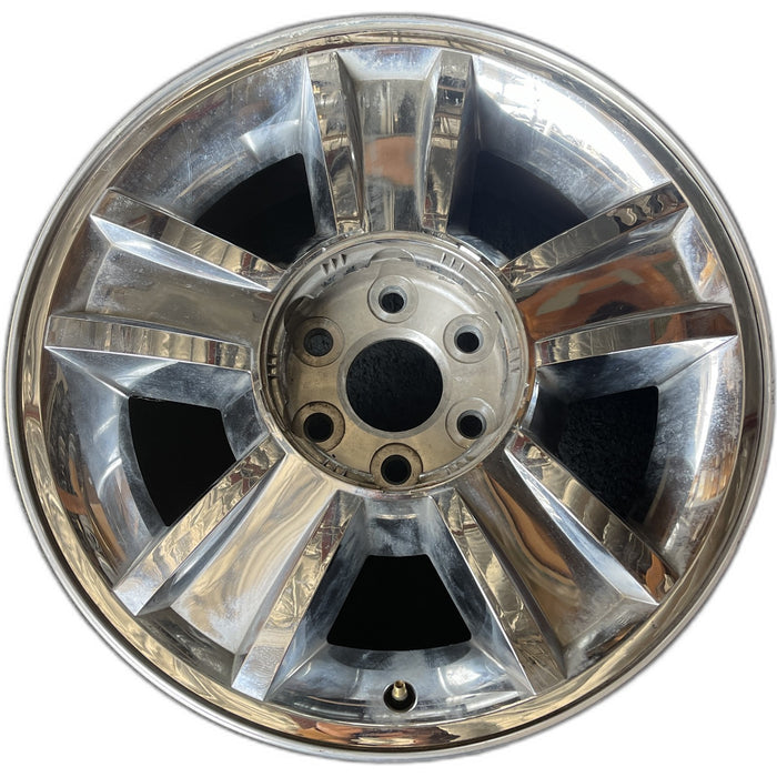 20" AVALANCHE 1500 09-10 20x8.5, 5 spoke, covered lug nuts, grooved spoke - Front View