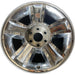 20" AVALANCHE 1500 09-10 20x8.5, 5 spoke, covered lug nuts, grooved spoke - Front View