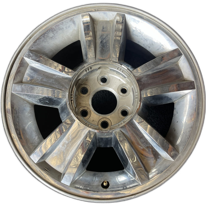 20" AVALANCHE 1500 09-10 20x8.5, 5 spoke, covered lug nuts, grooved spoke - Front View