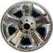 20" AVALANCHE 1500 09-10 20x8.5, 5 spoke, covered lug nuts, grooved spoke - Front View
