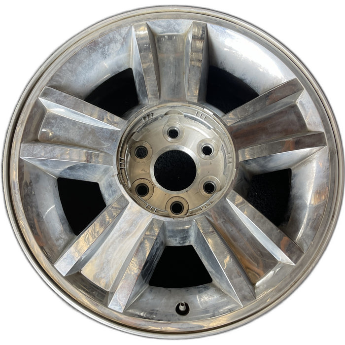 20" AVALANCHE 1500 09-10 20x8.5, 5 spoke, covered lug nuts, grooved spoke - Front View