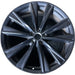 21" LEXUS RX350 23-24 21x8, 5 V spoke, matte black Original OEM Wheel Rim - Front View