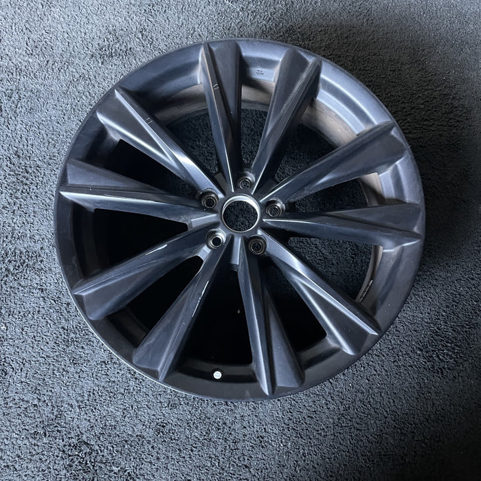 21" LEXUS RX350 23-24 21x8, 5 V spoke, matte black Original OEM Wheel Rim - Additional View