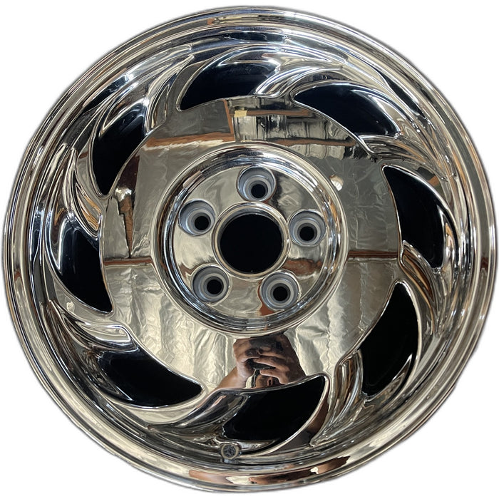 17" CORVETTE 91-92 exc. ZR1; 17x9.5 , L. Original OEM Wheel Rim - Front View