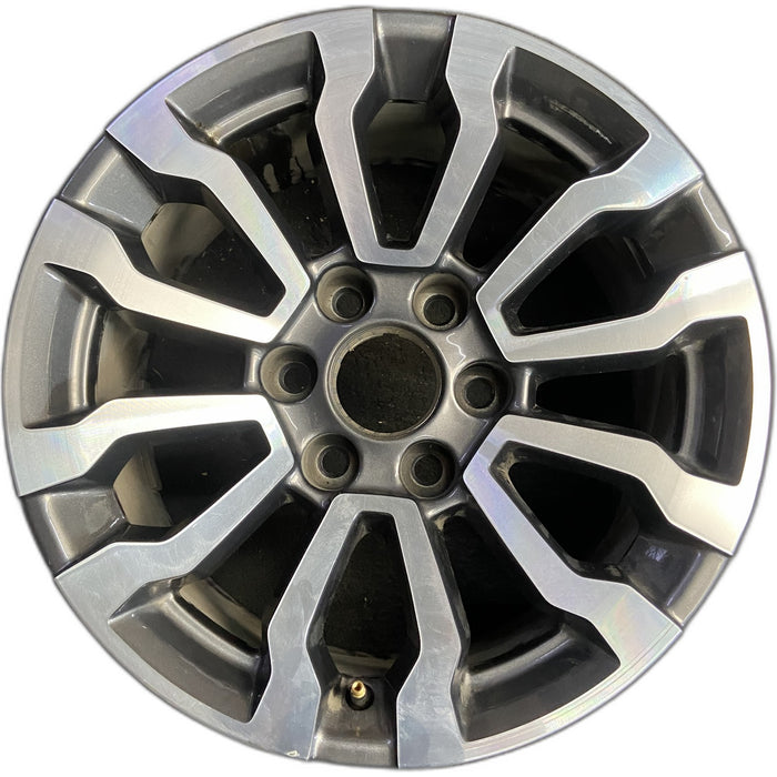 18" SIERRA 1500 PICKUP 19 , 18x8.5, 12 spoke, opt RT5 Original OEM Wheel Rim - Front View