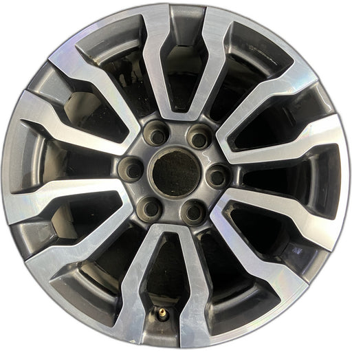 18" SIERRA 1500 PICKUP 19 , 18x8.5, 12 spoke, opt RT5 Original OEM Wheel Rim - Front View