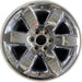 20" SIERRA 1500 PICKUP 09-11 20x8.5, 6 spoke, chrome, flat faced spoke, w/o - Front View