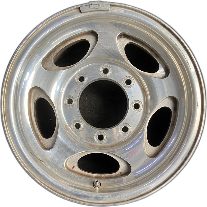 16" EXCURSION 00-05 , aluminum, 5 oval openings Original OEM Wheel Rim - Front View