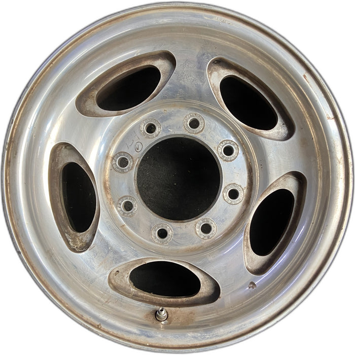16" EXCURSION 00-05 , aluminum, 5 oval openings Original OEM Wheel Rim - Front View