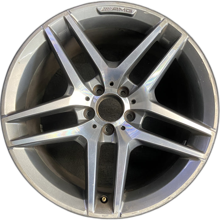 19" MERCEDES S-CLASS 14 222 Type; S550, 19x9.5 , narrow spokes Original OEM - Front View