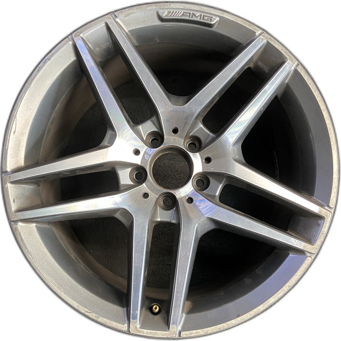 19" MERCEDES S-CLASS 14 222 Type; S550, 19x9.5 , narrow spokes Original OEM - Front View