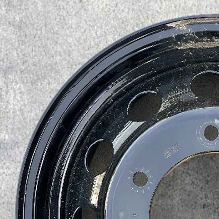 16" TRANSIT 150 22 , , 6 lug, steel, black Original OEM Wheel Rim - Side Profile