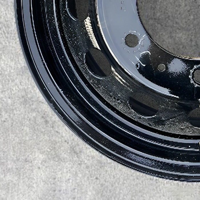 16" TRANSIT 150 22 , , 6 lug, steel, black Original OEM Wheel Rim - Back View