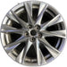 19" MAZDA CX-5 21 aluminum, 19x7, gloss black Original OEM Wheel Rim - Front View
