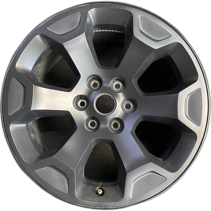 20" DODGE 1500 PICKUP 25-26 20x9, , 6 spoke, raised spoke, black Original OEM - Front View