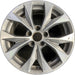 17" CIVIC 12 17x7 , 5 flared spoke, Original OEM Wheel Rim - Front View