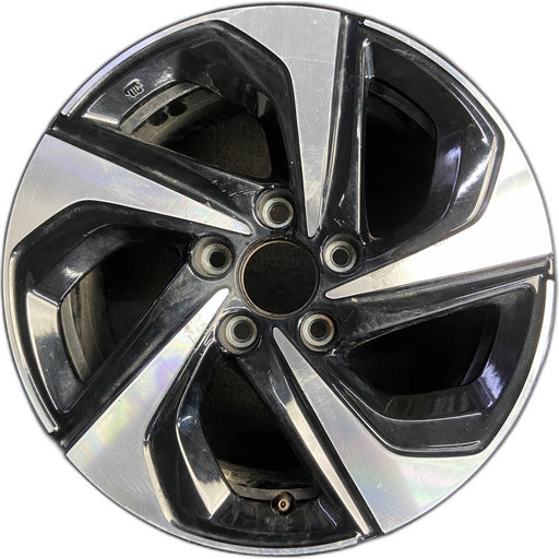 16" INSIGHT 21-22 16x7 , machined face with black pockets Original OEM Wheel Rim - Front View