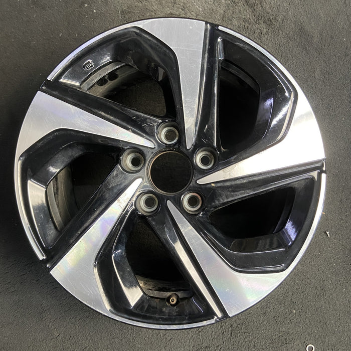 16" INSIGHT 21-22 16x7 , machined face with black pockets Original OEM Wheel Rim - Additional View
