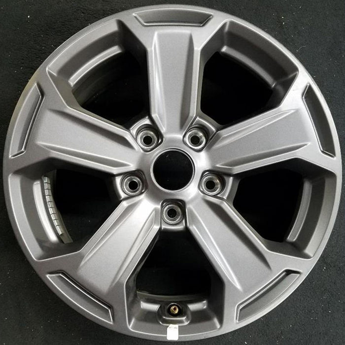 17" WRANGLER 18 VIN W , 17x7.5, 5 spoke , solid spoke, grooved spoke, bronze - Front View