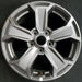 17" WRANGLER 18 VIN W , 17x7.5, 5 spoke , solid spoke, grooved spoke, bronze - Front View