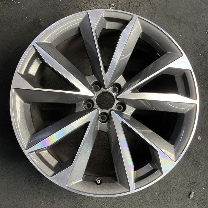 21" AUDI SQ7 20-22 , 5 spoke, V spoke Original OEM Wheel Rim - Additional View