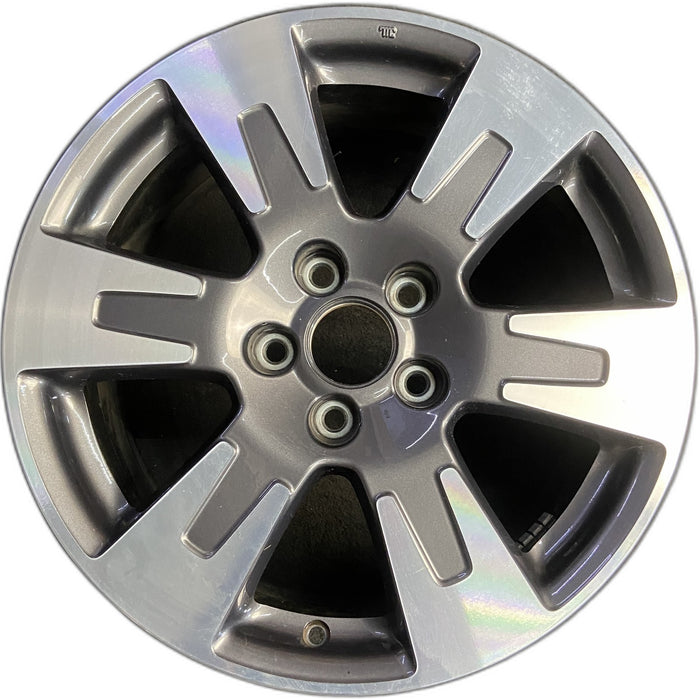 18" RIDGELINE 17-19 18x8, 6 spoke, machined face Original OEM Wheel Rim - Front View