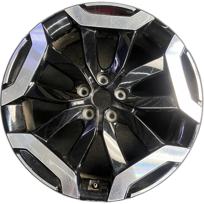 20" TELLURIDE 23-25 20x7.5, 5 double spoke, machined black Original OEM Wheel - Front View