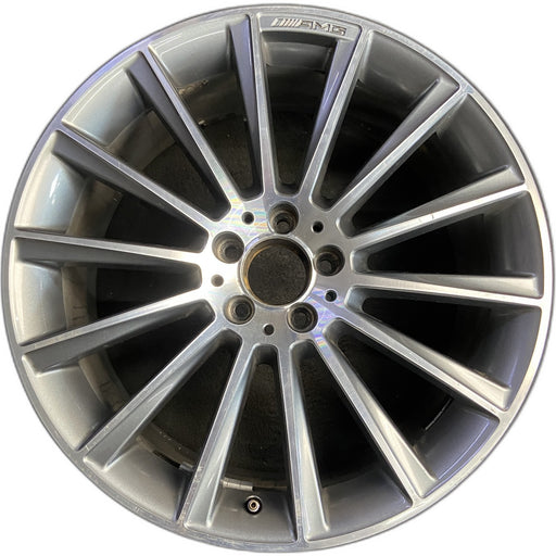 20" MERCEDES S-CLASS 14 222 Type; S550, 20x8.5, 14 spoke Original OEM Wheel Rim - Front View