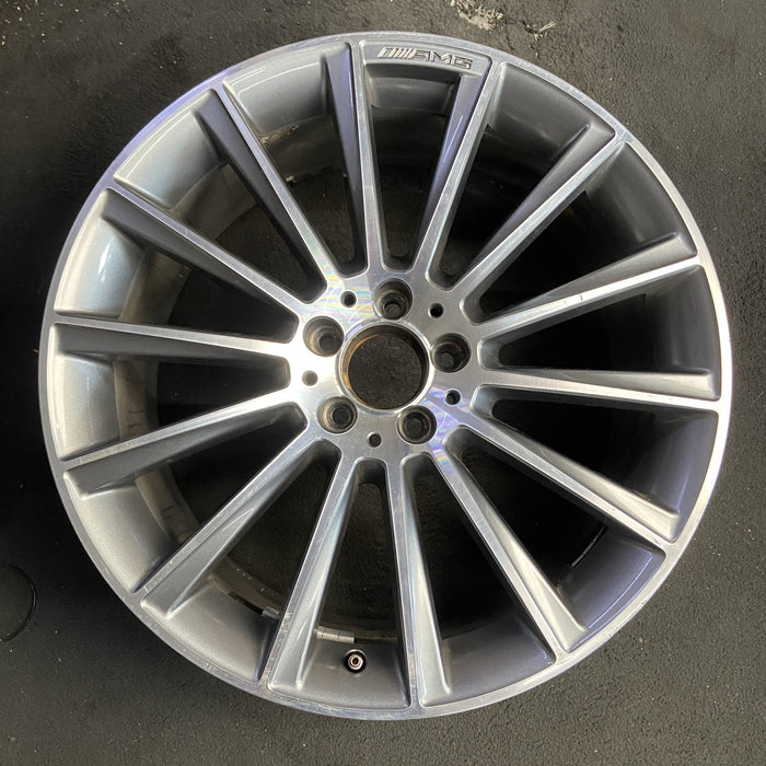 20" MERCEDES S-CLASS 14 222 Type; S550, 20x8.5, 14 spoke Original OEM Wheel Rim - Additional View