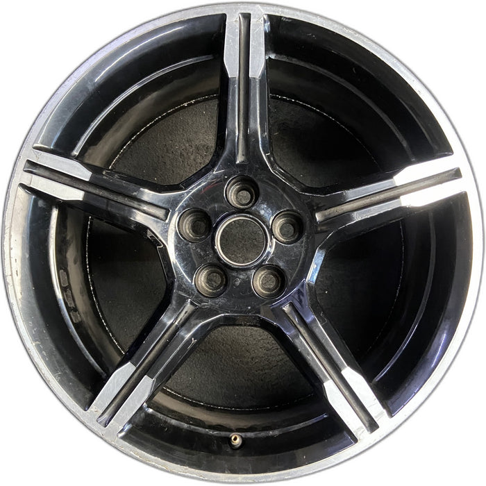 19" MUSTANG 19-20 19x8.5 , 5 spoke, machined face with pockets Original OEM - Front View