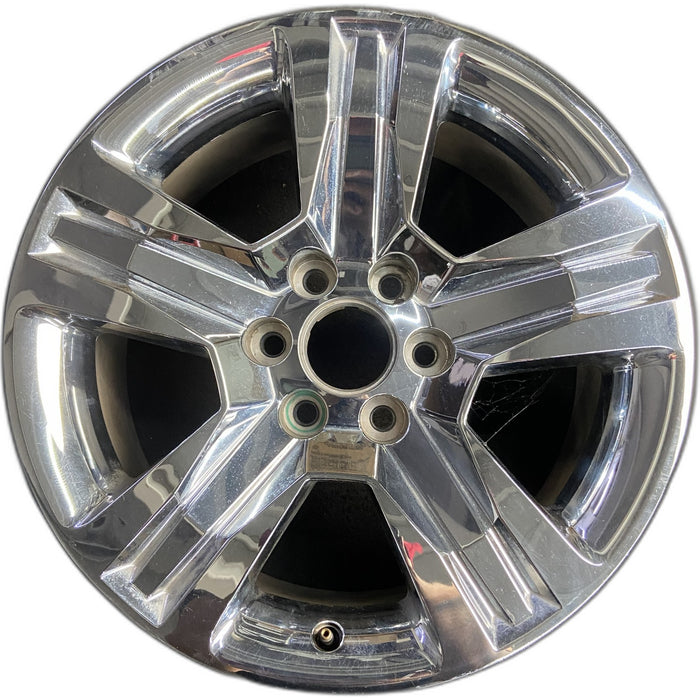 20" SIERRA 1500 PICKUP 19 classic , 20x9, 5 spoke, exposed lug nuts, chrome - Front View