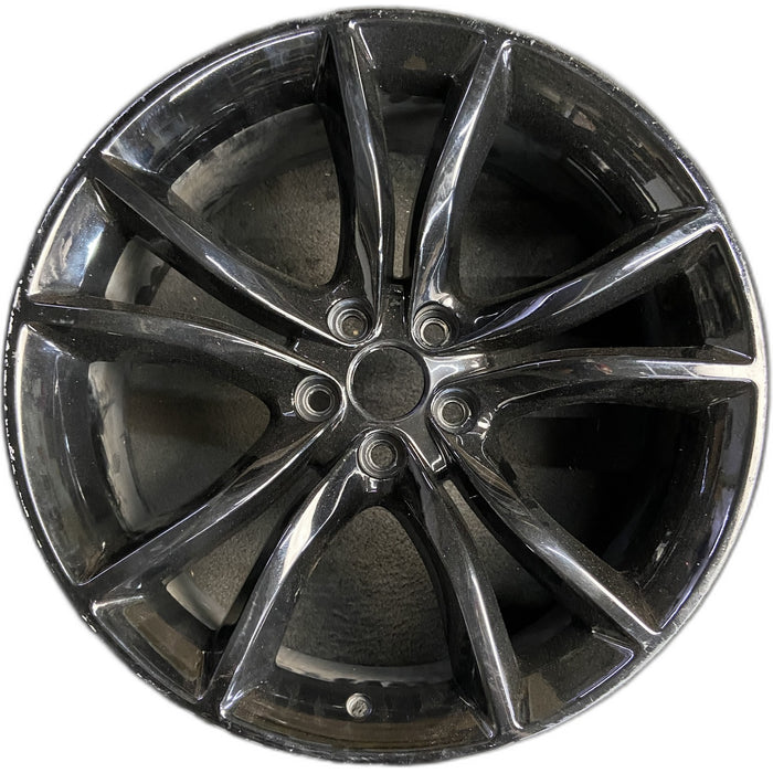 20" CHALLENGER 16-17 20x8 , 5 V spoke, Original OEM Wheel Rim - Front View