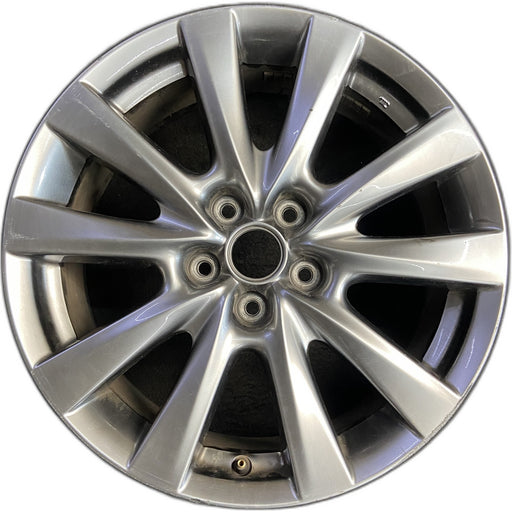 18" MAZDA 3 19-22 18x7 , 10 spoke, metallic silver Original OEM Wheel Rim - Front View