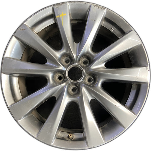 18" MAZDA 3 19-22 18x7 , 10 spoke, metallic silver Original OEM Wheel Rim - Front View