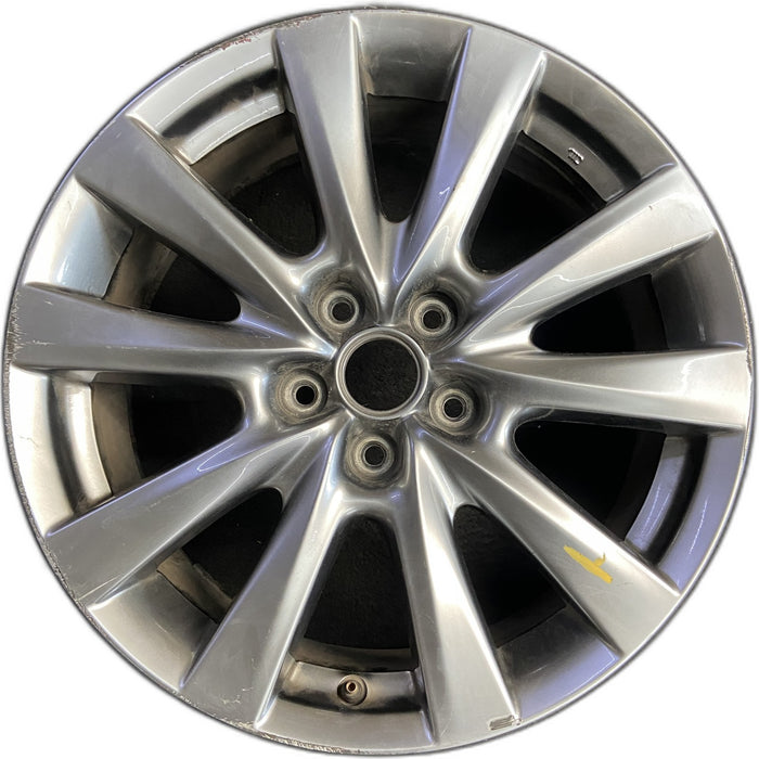 18" MAZDA 3 19-22 18x7 , 10 spoke, metallic silver Original OEM Wheel Rim - Front View