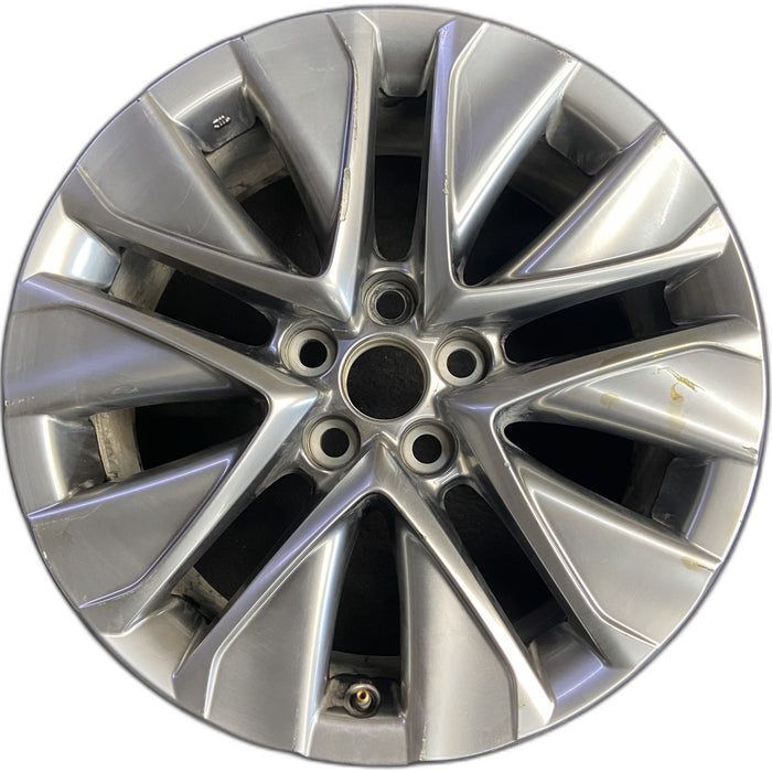 19" MIRAI 21-26 19x8 , silver Original OEM Wheel Rim - Front View