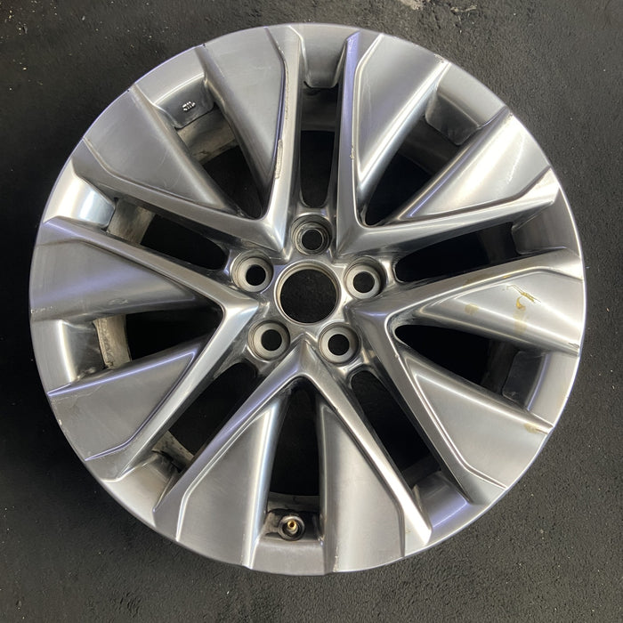 19" MIRAI 21-26 19x8 , silver Original OEM Wheel Rim - Additional View