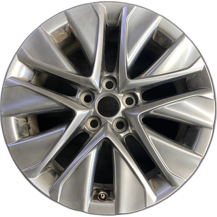 19" MIRAI 21-26 19x8 , silver Original OEM Wheel Rim - Front View