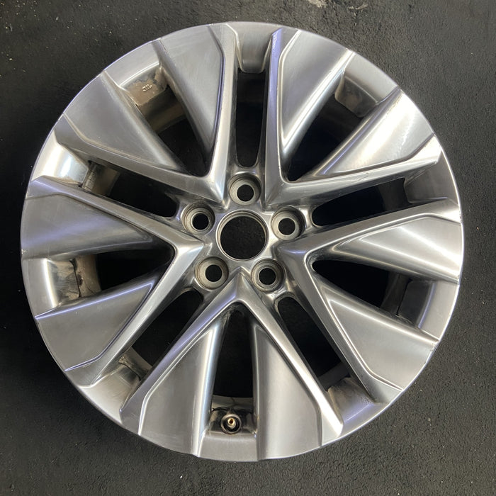 19" MIRAI 21-26 19x8 , silver Original OEM Wheel Rim - Additional View