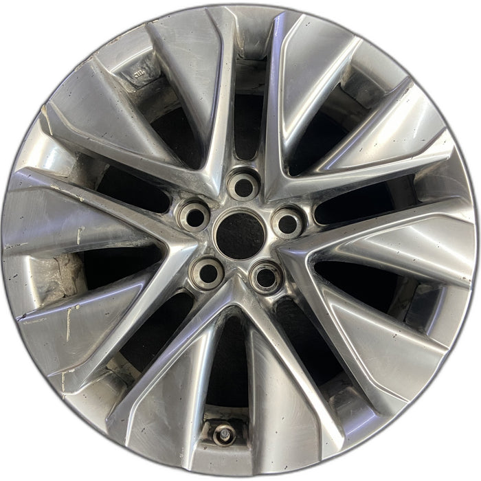 19" MIRAI 21-26 19x8 , silver Original OEM Wheel Rim - Front View