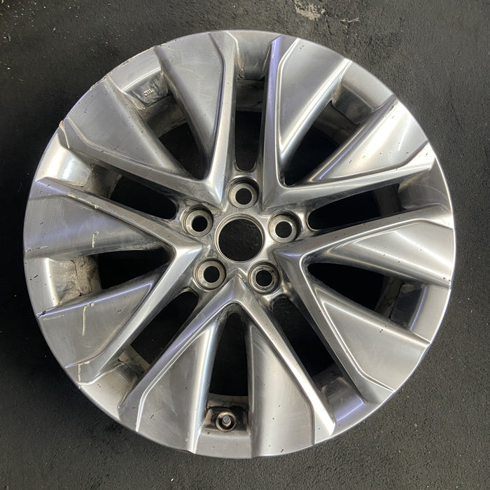 19" MIRAI 21-26 19x8 , silver Original OEM Wheel Rim - Additional View