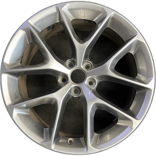 20" CHALLENGER 19-20 20x8 , , Y spoke, , silver Original OEM Wheel Rim - Front View