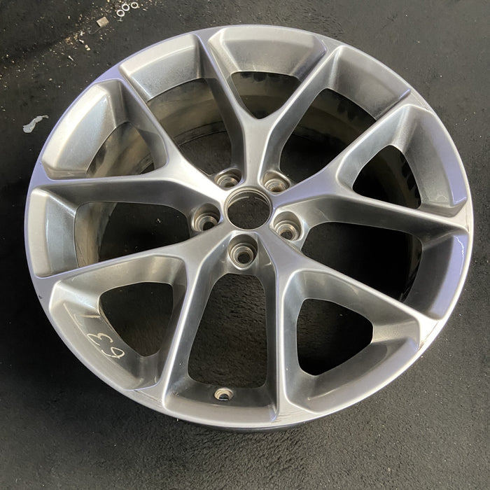 20" CHALLENGER 19-20 20x8 , , Y spoke, , silver Original OEM Wheel Rim - View 7